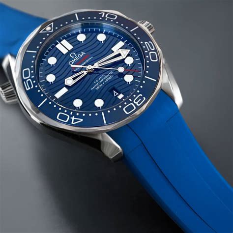 omega seamaster professional rubber strap.